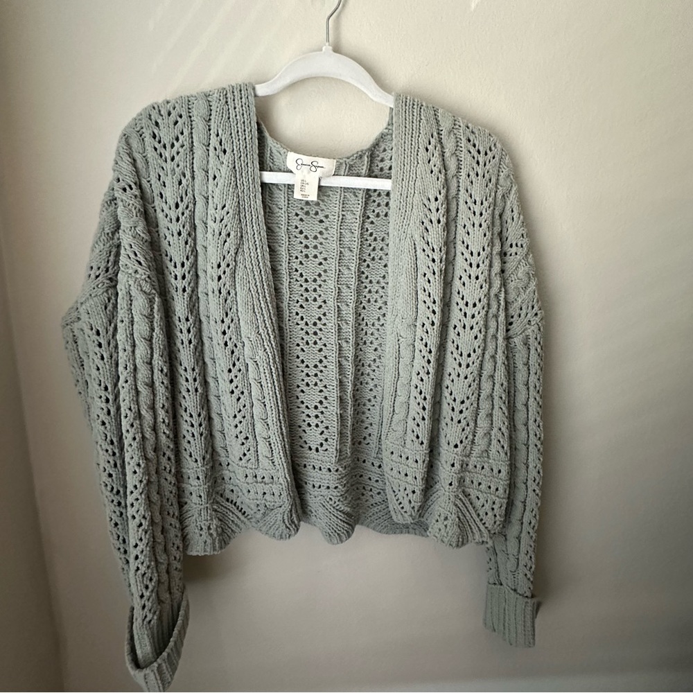 Jessica Simpson Size Large Cardigan (Saggy Green)